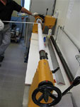Aufwickelmaschine auf Basis der Drechselbank steinert gamma